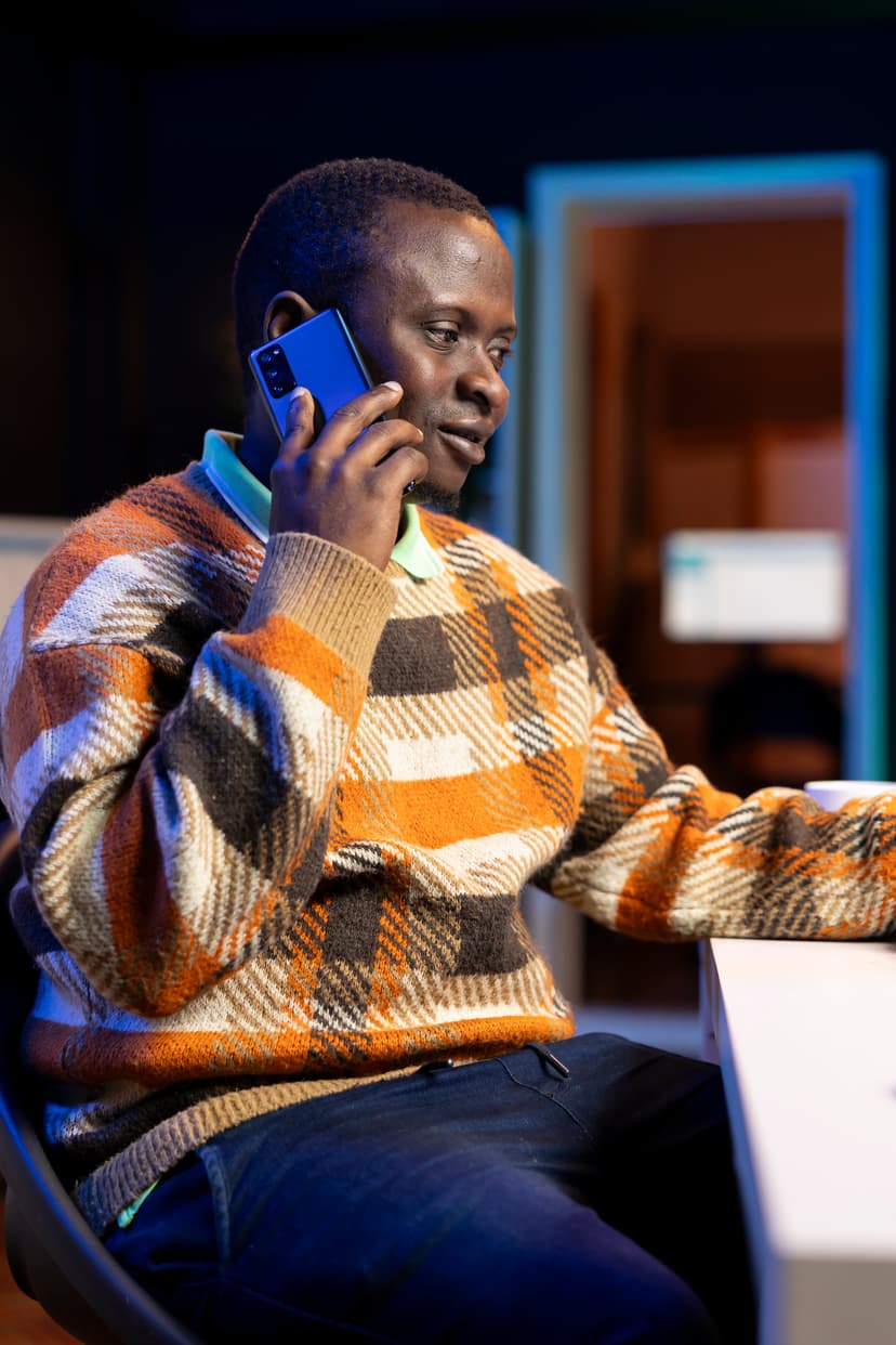 Team collaborating in a modern office